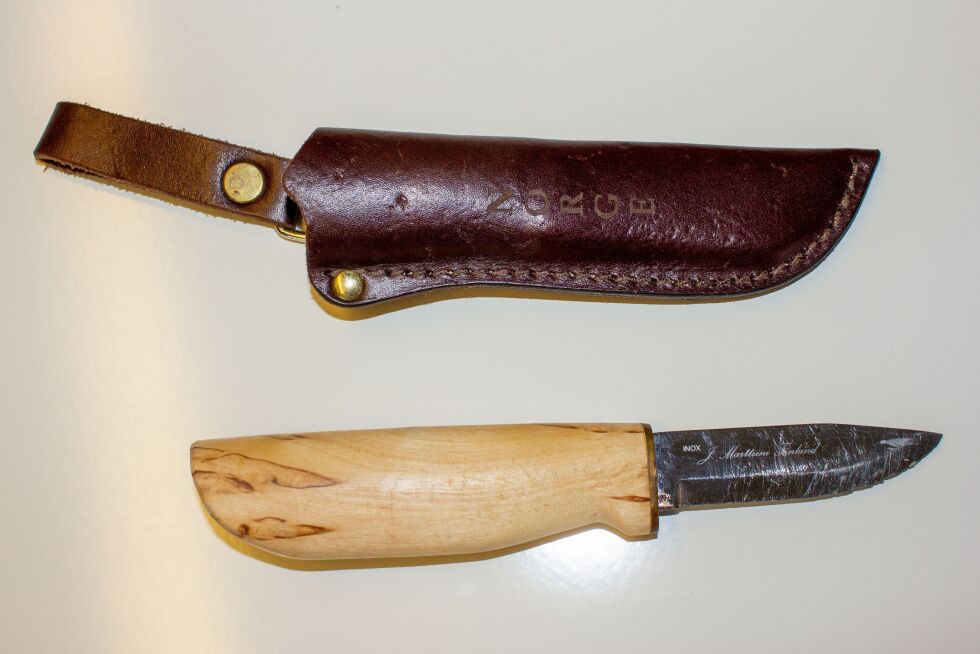 Denne kniven ble funnet på Kolvereid.
 Foto: Stine Vikestad