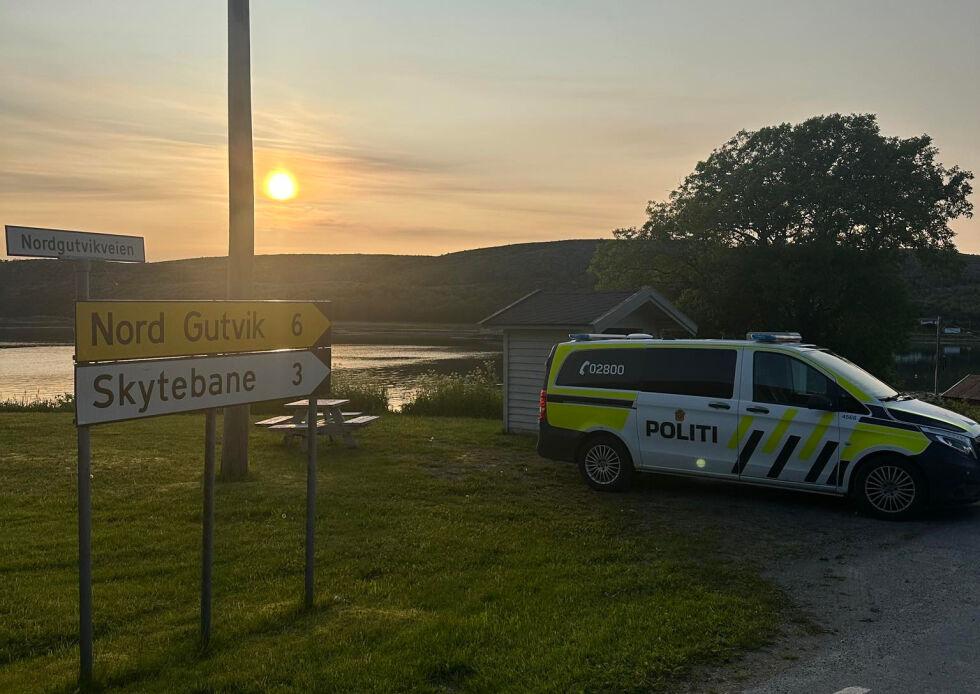 Politiet hadde kontroll i Gutvik.
 Foto: Politiet i Namdalen