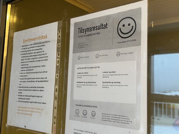 Mattilsynet oppdaget avvik ved spisested i Rørvik