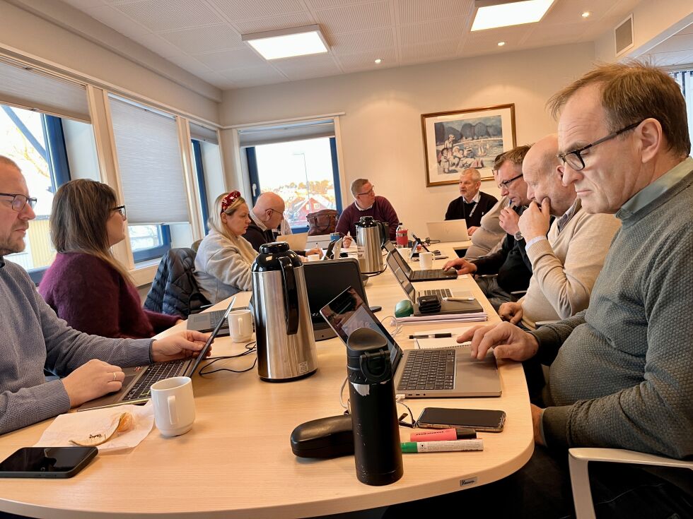 Formannskapet i Nærøysund møtes i kommunestyresalen på Kolvereid i dag.
 Foto: Jon Audun Haukø