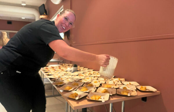 Stine disket opp med flesk og duppe