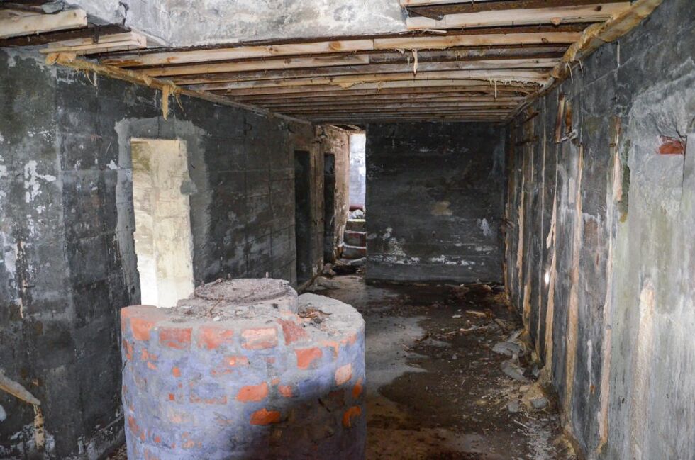 Kommandobunker på Strømsøya.
 Foto: privat
