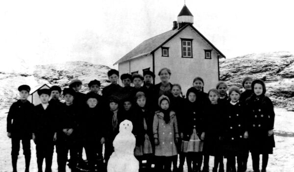 En vinterdag i Valøya i 1916