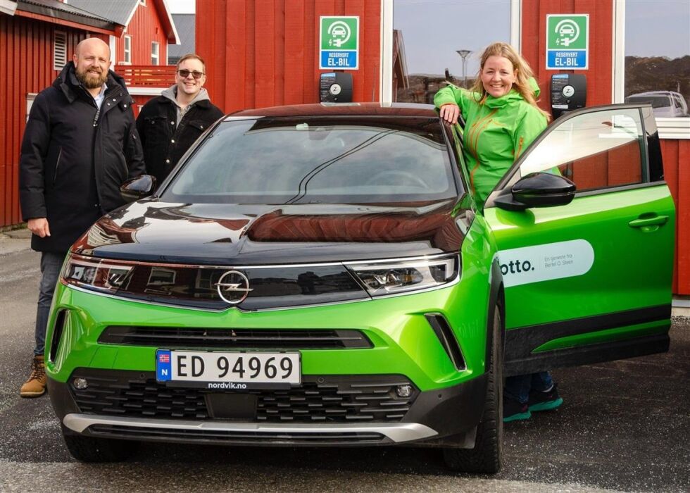 Kystinkubatoren har har hatt ansvar for prøveprosjektet med bildeling. Her representert med Anders, Steinar og Julie-Anne.
 Foto: Inge Karoliussen