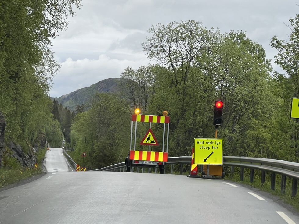 Det er veiarbeid flere steder også i dag.
 Foto: Illustrasjonsfoto Lillian Lyngstad