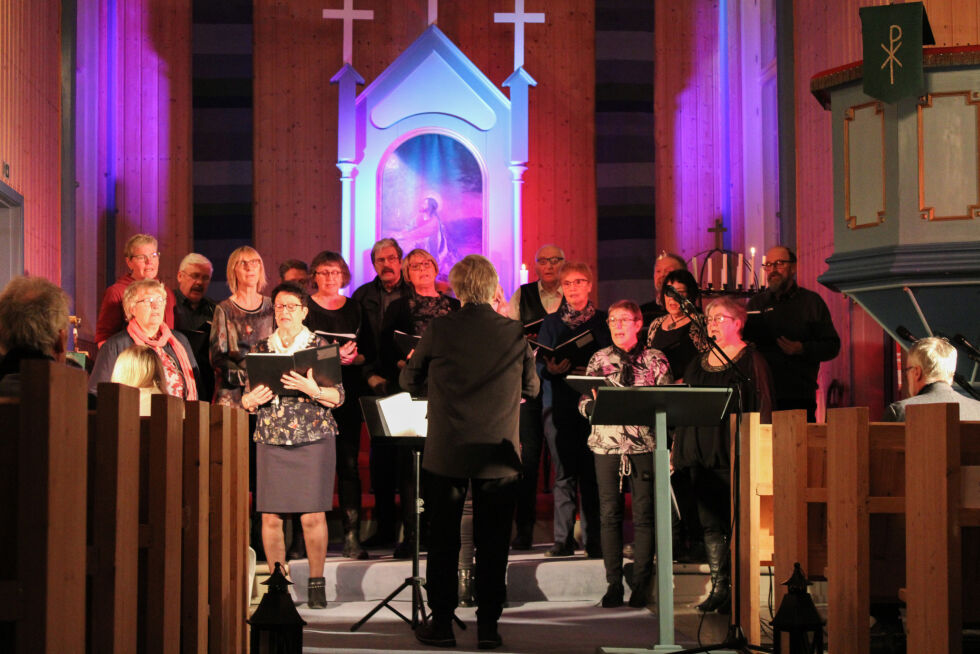 KorTriveligiÅa var et av korene som deltok under konserten.
 Foto: Jens Christian Berg