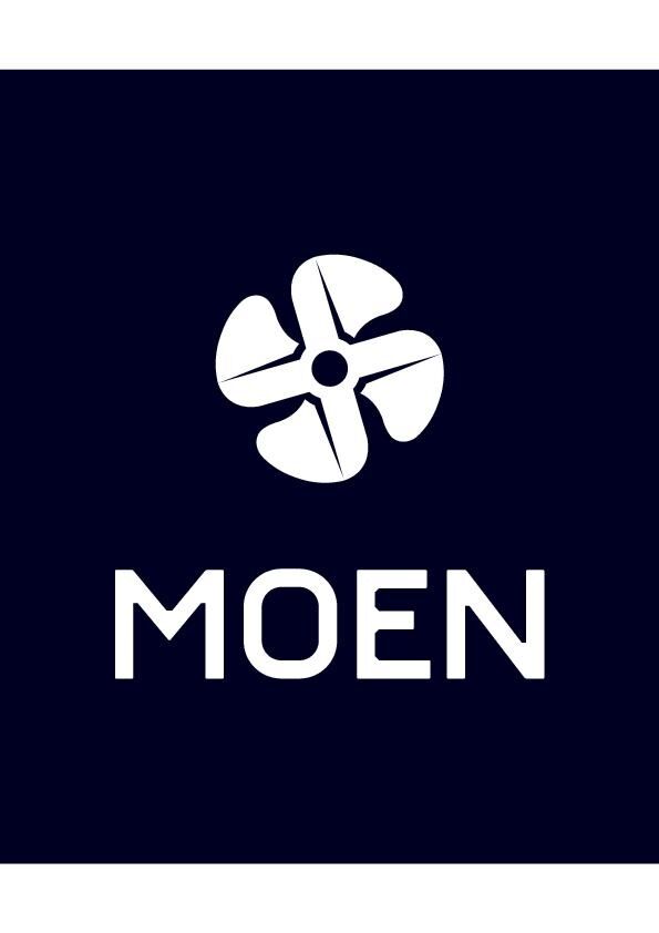 Den nye logoen til MOEN-Gruppen.