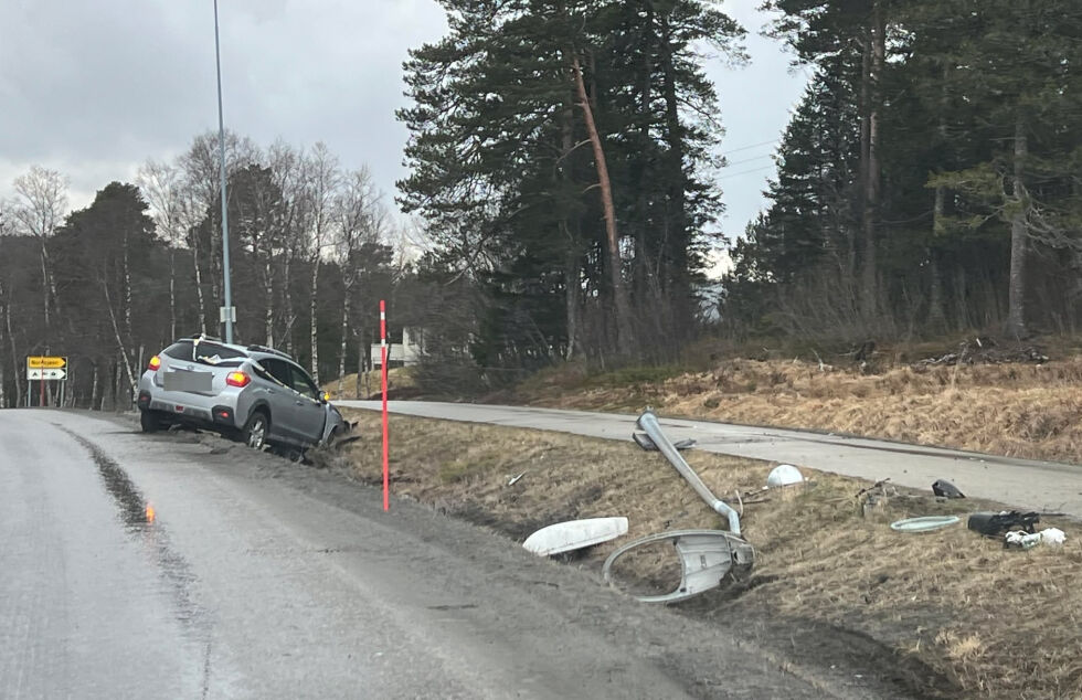 Ulykka skjedde i Svartåsen ved Kolvereid.
 Foto: Lillian Lyngstad