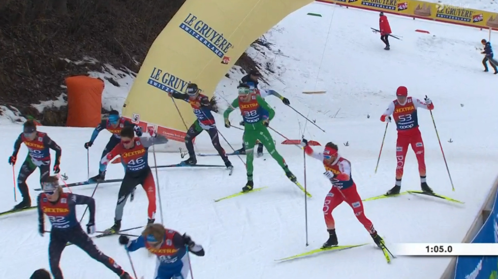 Det endte med en 37. plass for Thomas Westgård i årets Tour de Ski.
 Foto: Skjermdump fra Viaplay