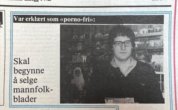 Skulle begynne å selge mannfolkblader