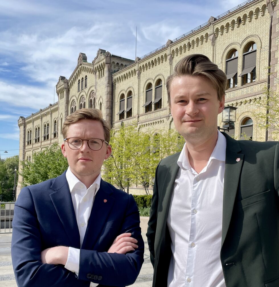 Øystein Mathisen og Even Røed, stortingsrepresentanter fra Arbeiderpartiet
 Foto: Arbeiderpartiet
