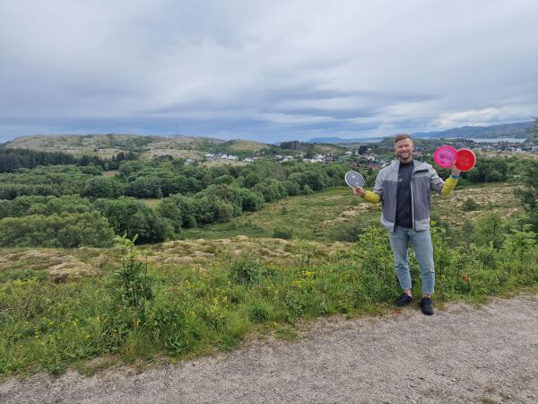 Nå får også Rørvik diskgolfbane