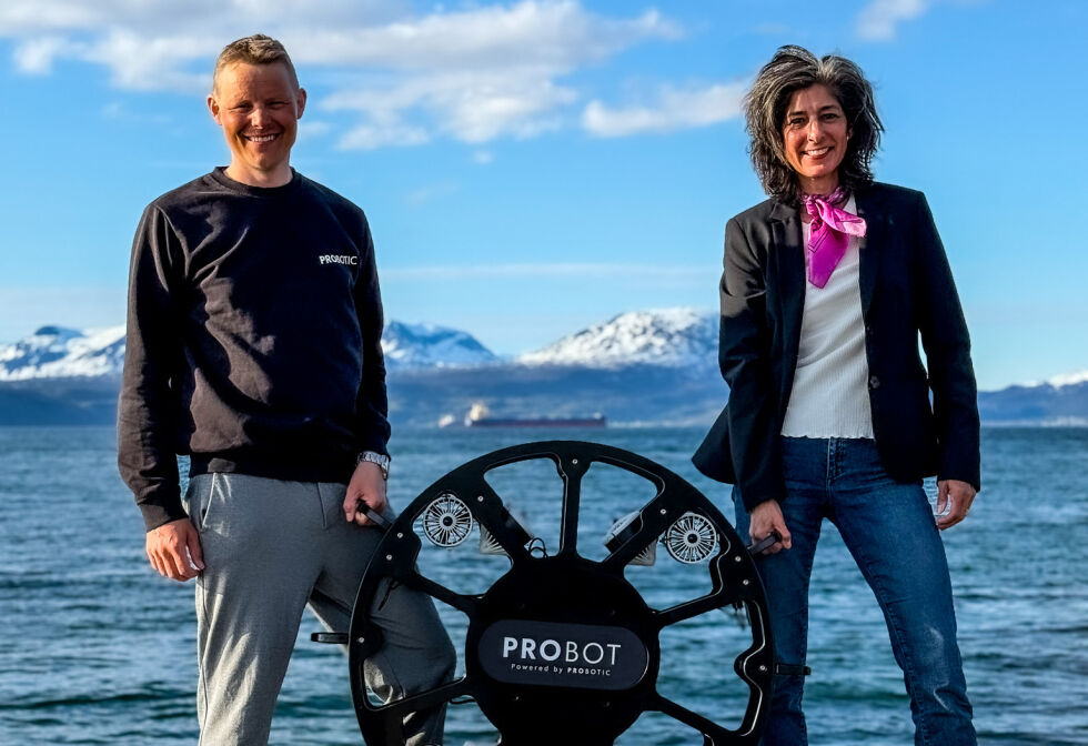 Mikkel Flom Pedersen, Founder Probotic AS og Michelle Opshaug, CEO Probotic AS
 Foto: Privat
