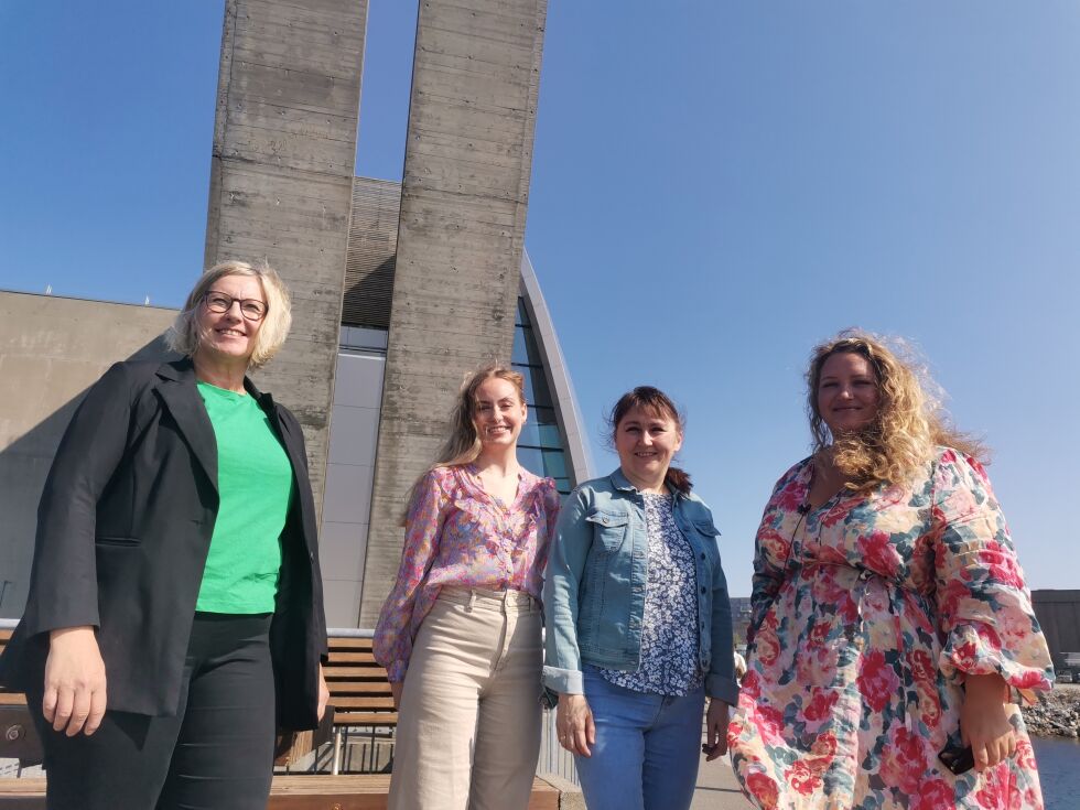 Fra venstre: Grete Johansen, Lise Hatland, Trine Dekkerhus og Nanna Klingenberg.
 Foto: Malika Normann