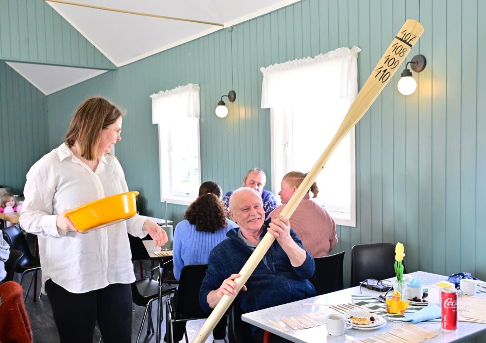 Petter Sigurd Løberg ble den heldige vinner av storgevinsten.
 Foto: Synnøve Hanssen