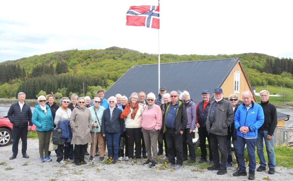 Hele reisefølget samlet.
 Foto: Knut Grindvik