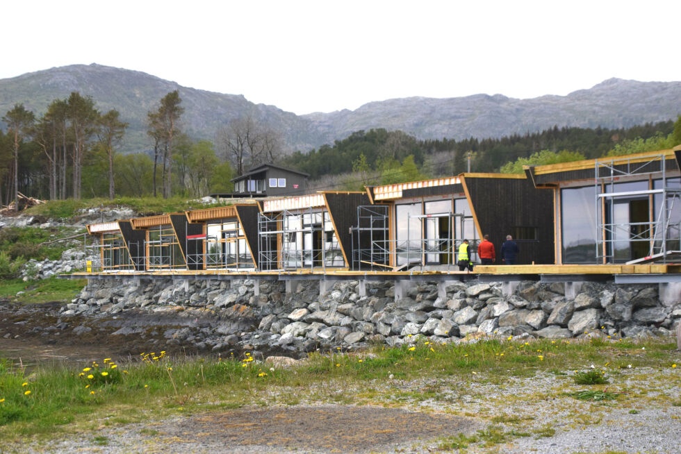 Det har vært stor byggeaktivitet av nye hytter på Leka de siste årene.
 Foto: Synnøve Hanssen