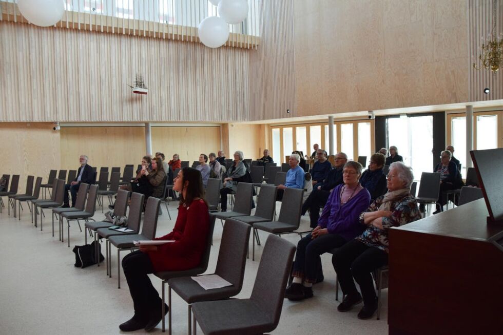 Litt over 20 publikummere fikk høre en stemningsfull konsert i Rørvik kirke.