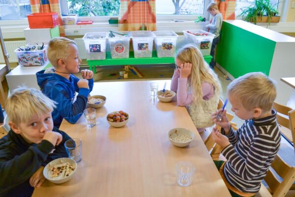 – Godt å spise frokost på skolen