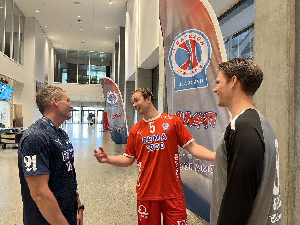 Christian Berge, Sander Sagosen og Thorbjørn Bergerud gleder seg til kamper på Rørvik.
