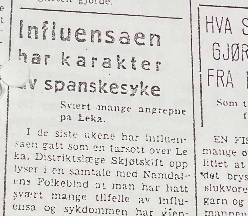 Foto: faksimile Namdalens Folkeblad