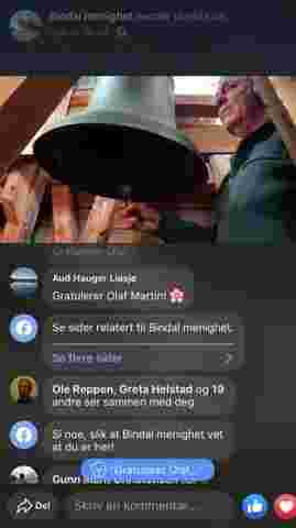 Ble hedret for lang og tro tjeneste