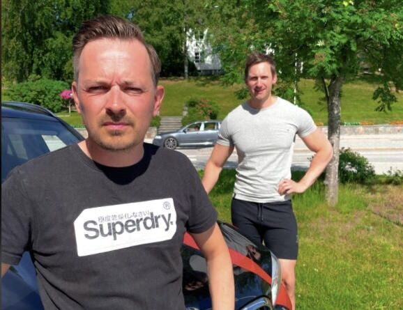 Daglig leder Bent Are Hanssen og kollega Philip Gyllenkors driver Trekanten Trafikkskole i Namsos, og gleder seg til oppstarten i Rørvik.
 Foto: Privat