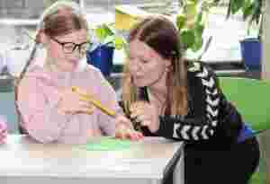 Natalies aller første skoledag
