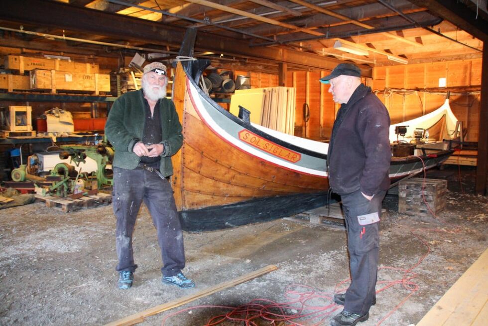 Havard Bergerud og Jon Grefstad synes det er flott at miljøet forBindalsbåter får ei oppblomstring.