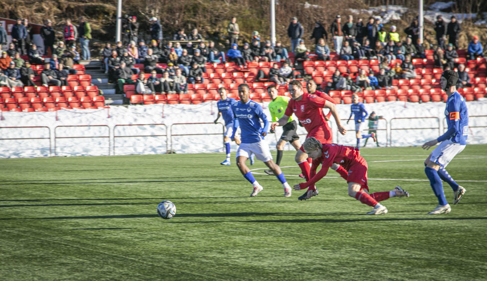 Rørvik hadde ikke dagen mot Stjørdals-Blink2 i dag.
 Foto: Knut Sandersen - arkiv