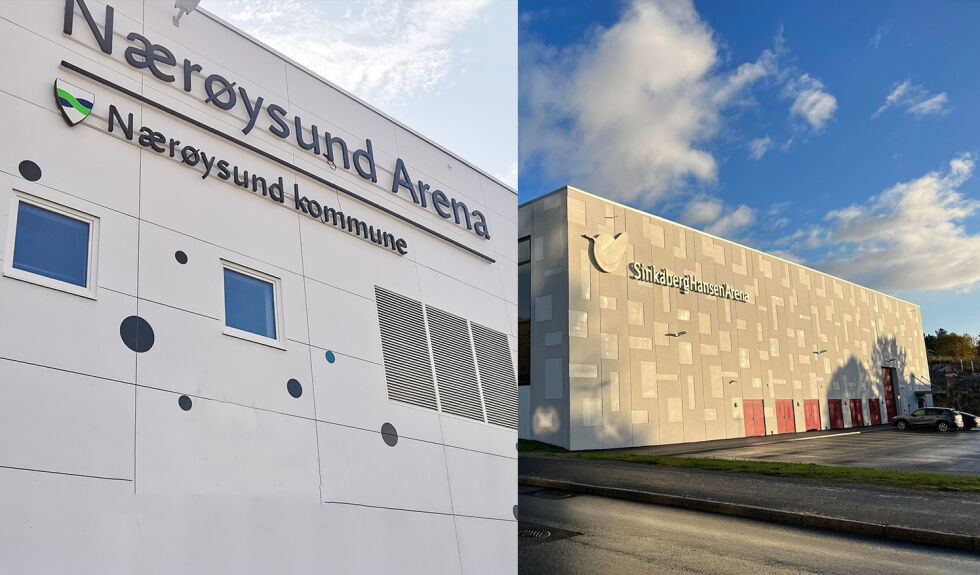 Både Nærøysund Arena og SinkabergHansen Arena har vært utsatt for hærverk til opp mot 400.000 kroner.
 Foto: Montasje