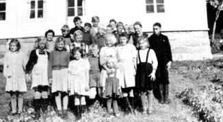 Skolebilde fra Værum i 1950