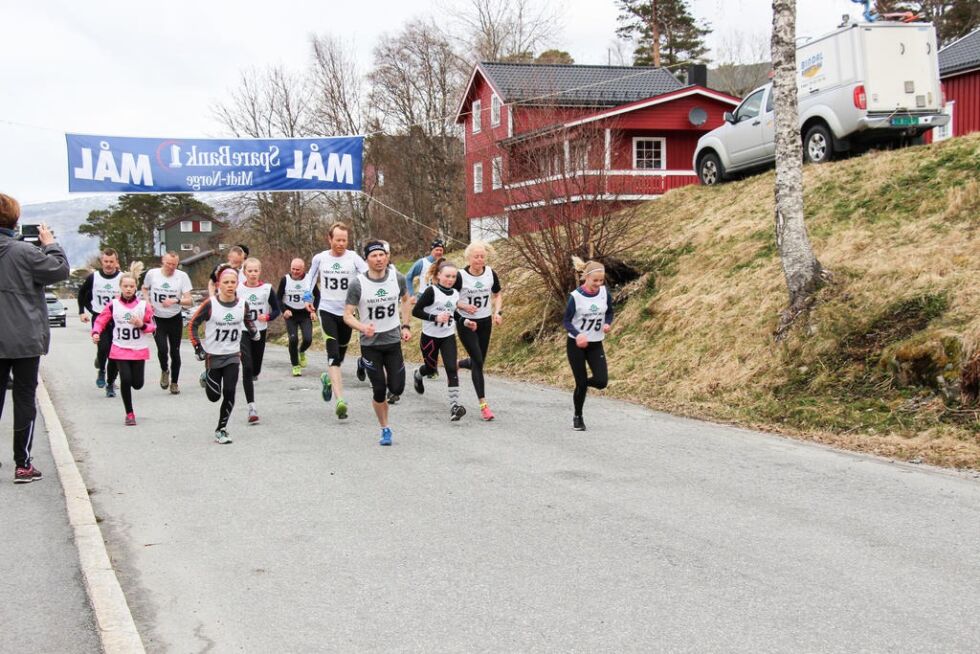 Terråkmila har vært et attraktivt tilbud på våren gjennom mange år. På lørdag går startsskuddet for årets løp.
 Foto: Arkivfoto