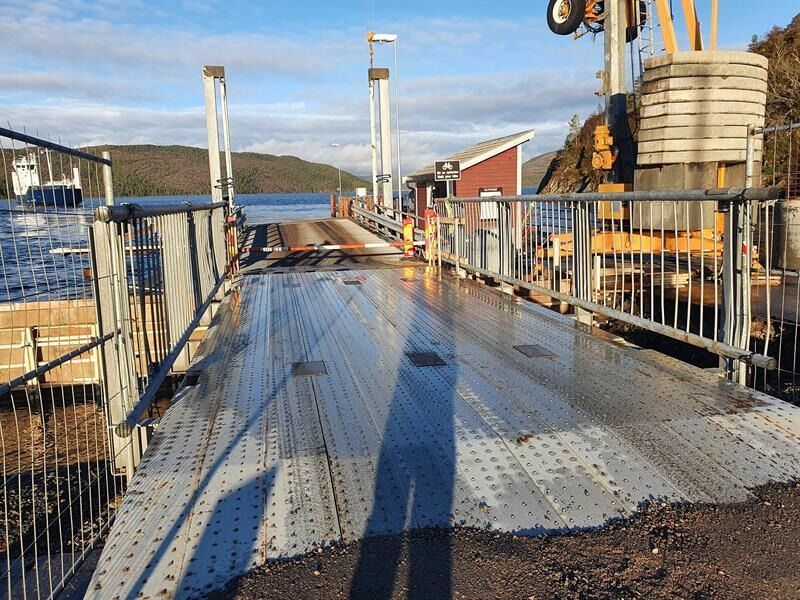 Geisnes ferjekai skal få ny ferjekaibru.
 Foto: Trøndelag fylkeskommune.