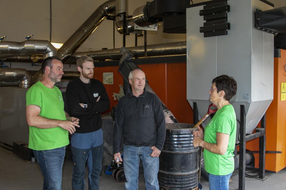 Espen Lauritzen, Stian Aakre, Kåre Peder Aakre og Anita Marø er alle skjønt enige om at det bør satses mer på bioenergi inn i den nye kommunen.