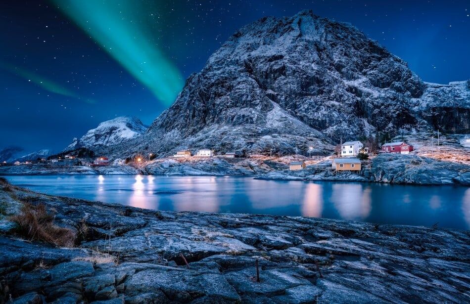 Nordlys over Vesterålen.
 Foto: Shutterstock