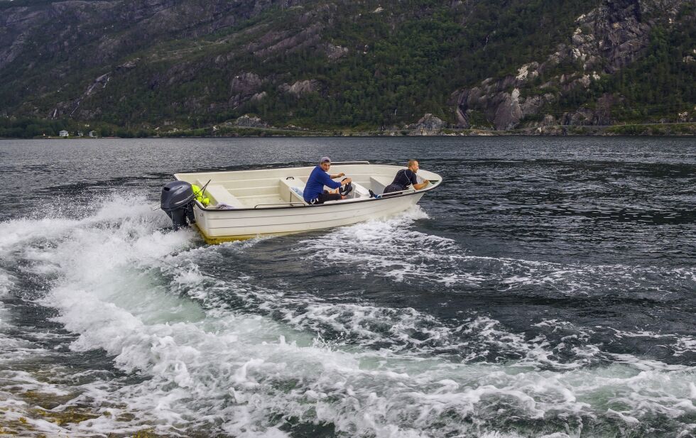 Mange driver med uvettig kjøring på sjøen.
 Foto: Bouvet