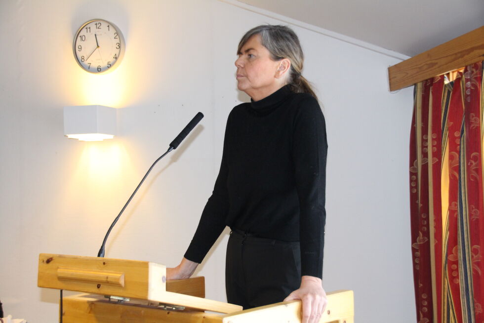 Helse- og velferdssjef Janne Berit Hellesø hadde laget en grundig utredning angående legevakttjenesten i Bindal.
 Foto: Hild Dagslott