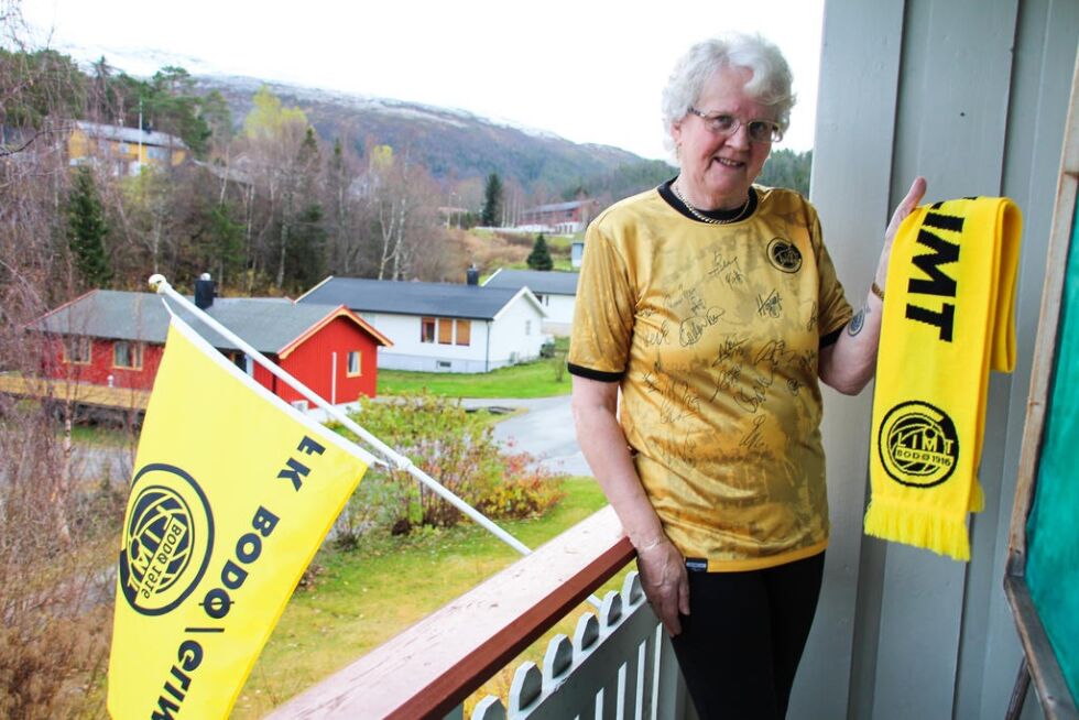 Greta Helstad pakker ned de gule effektene og besøker Rosenborgsupporterne på søndag.