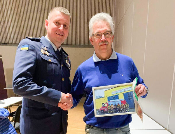 Ukrainsk brannsjef takket for gaven