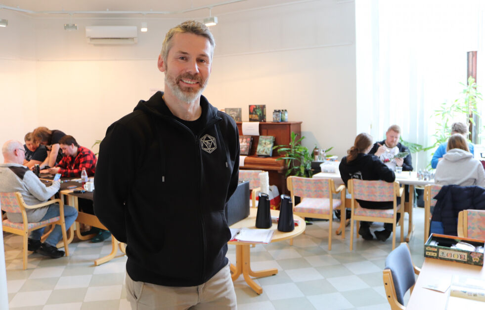 Styreleder i Terningtårnet spillklubb, Eirik Ulsund.
 Foto: Janne Hammarsø