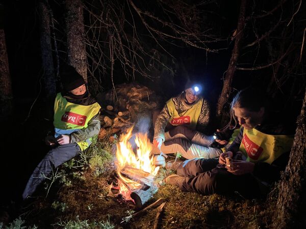 En natt med kulde, slit og mestring