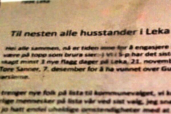 Ordføreren anmelder trakassering
