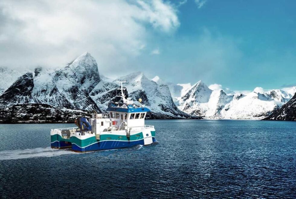 Gjør det grønne skiftet blått: - Vi tar et viktig steg i retning nullutslipp i våre viktige marine og maritime sektorer, sier administrerende direktør Paul Ingvar Dekkerhus i Moen Verft, som nå får støtte til bygging av den første hydrogendrevne oppdrettsbåten.
 Illustrasjonsbilde: H2Marine