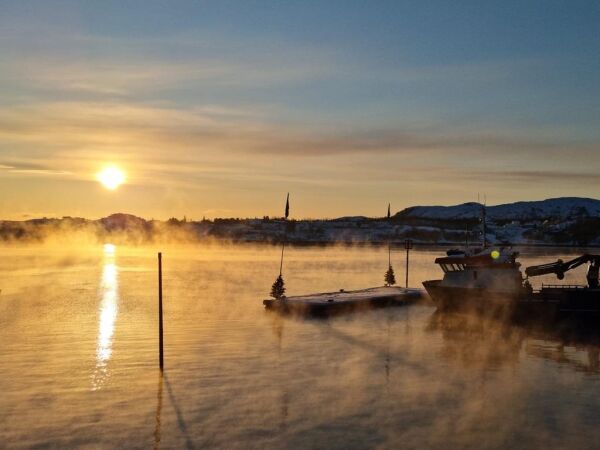 5. februar: Mulighet for frostrøyk nær åpent vann
