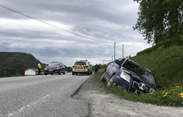 Utforkjøring på Foldavegen