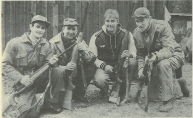 Signar Berg-Hansen, Paul Guttvik, Børge Lysfjord og Paul Johannesen.
 Foto: Arkiv