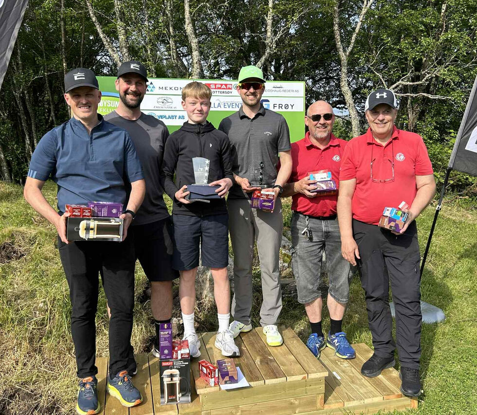 1. plass - Markus Hellesø Buvik (junior) og Hans Erik Vikestad. 2. plass - Aleksander Arnø og Mark Bullock. 3 plass - Erlend Hasselvold og Reidar Flasnes
 Foto: privat