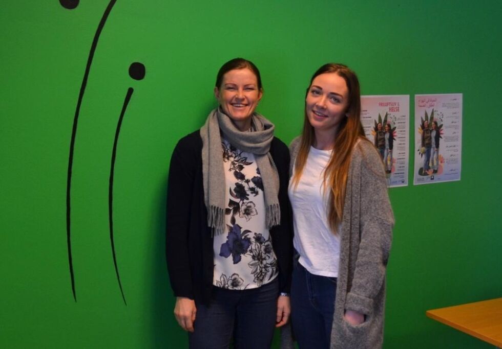 Ingrid Fjellestad og Katarina Knudsen fra Frisklivssentralen på Kolvereid vil informere alle i nye Nærøysund kommune om hva de gjør.