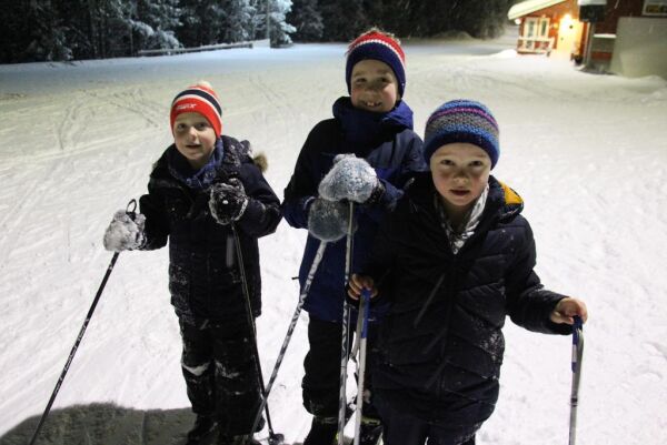 Mange tok turen ut på ski